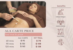 post natal massage price